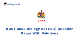 KCET 2023 Biology Question Paper (Available): Download Set C1 Question Paper with Answer Key PDF